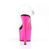 Pleaser - ADORE708 Sandale à bride à la cheville, Pole dance chaussures - Chaussures de pole dance - Noir/Rose Product image